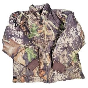 Browning Puffer Mossy‎ Camo Jacket Youth Size S
